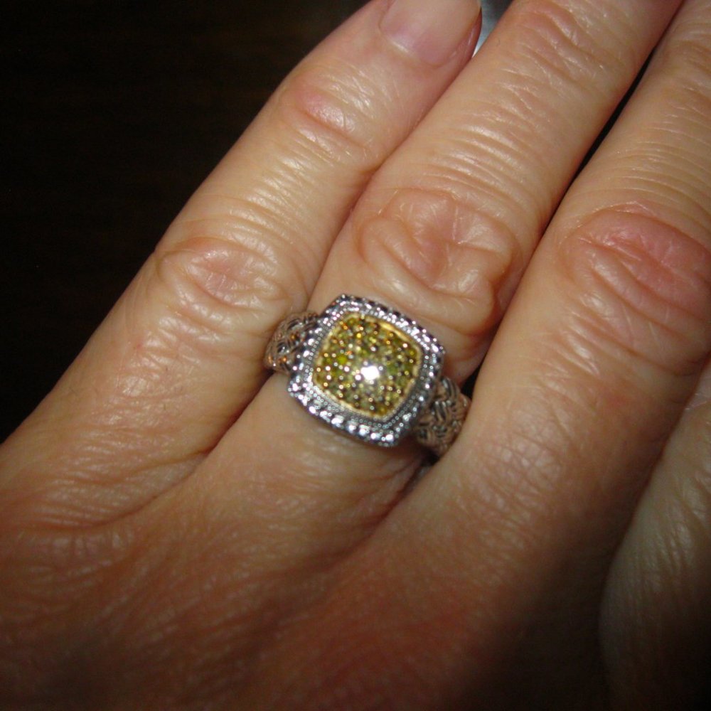 Affinity Ss Yellow Diamond Ring - image 3